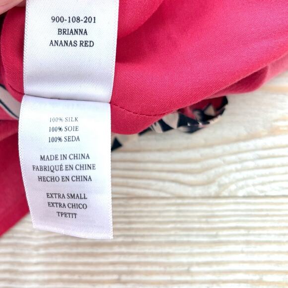 Rails Brianna 100% Silk Mini Slip Dress | Pink Pineapple XS - Picture 4 of 9